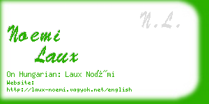 noemi laux business card